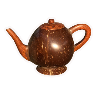 Coconut Shell Teapot -Coconut Shell Craft - Home Living