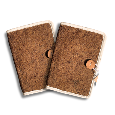 Coir Notebook Cover - Natural Fashion